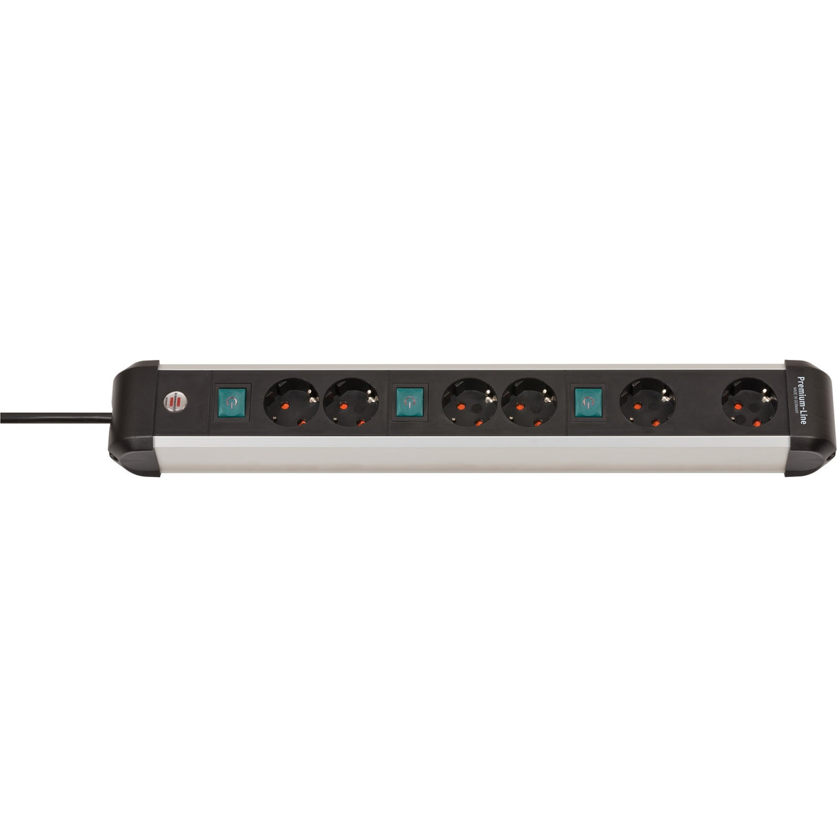 Brennenstuhl Socket Premium-Alu-Line 6 fois
