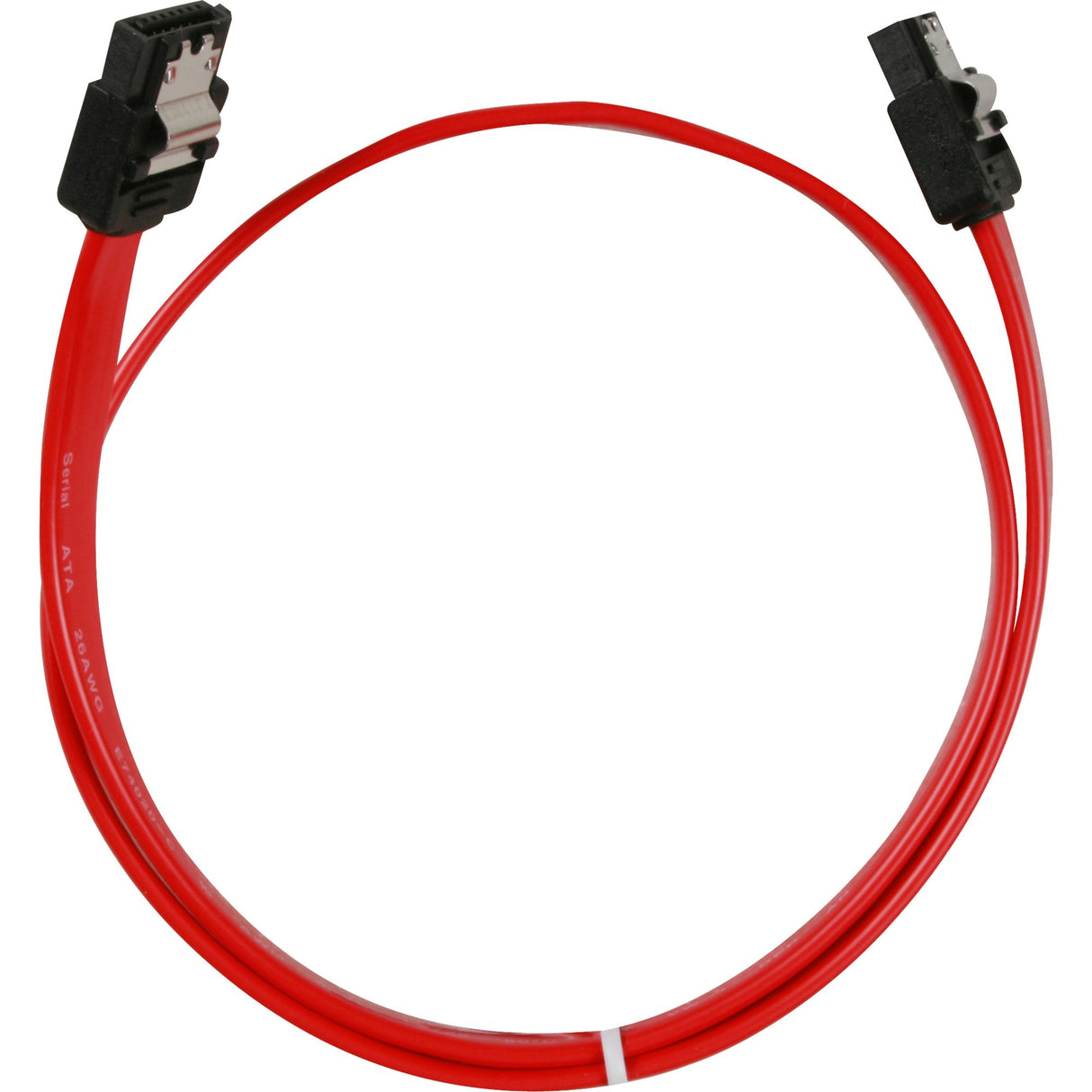 Câble Sharkoon sata ii (rouge, 0,5 mètre, 3 Go, connecteur avec pince)