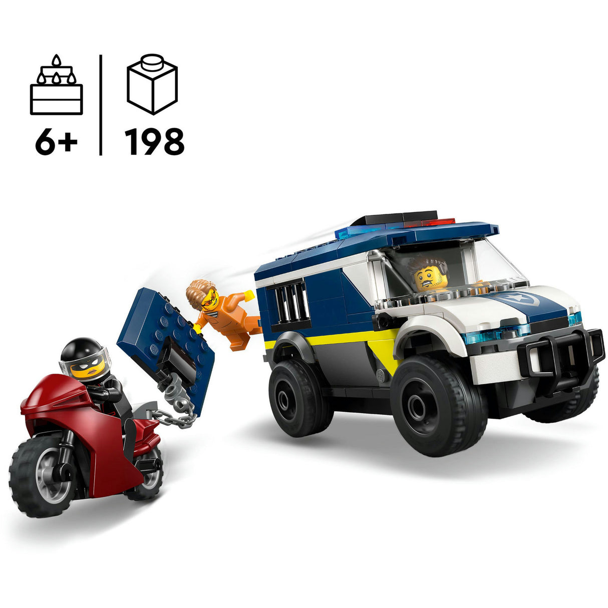 Lego city 60479, transport de prisonniers de la police