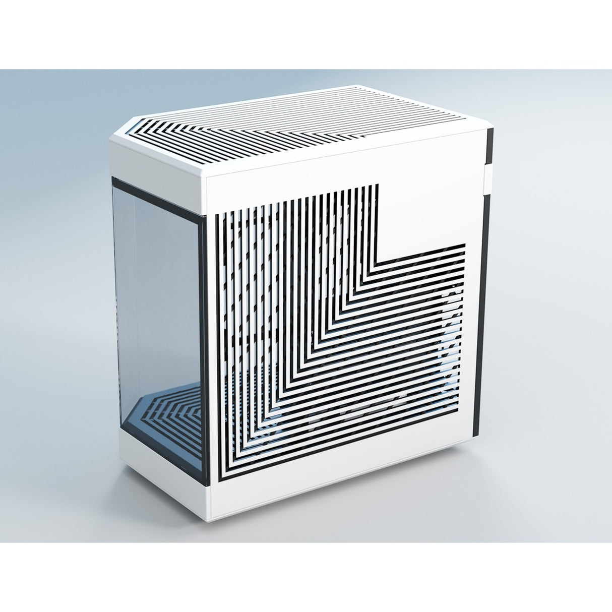 Boîtier tour midi Hyte y60 (blanc noir | 3x USB-A | verre trempé)