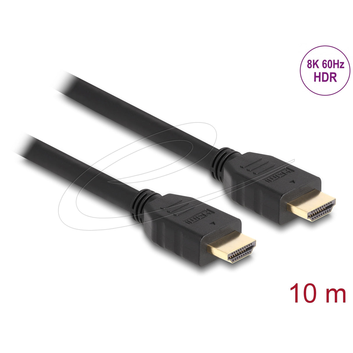 Delock câble HDMI haute vitesse 48 Gbps 8K 60 Hz, câble de 10 mètres (noir)