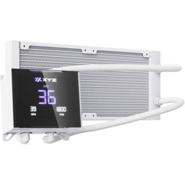 Xyz pc gear hydrotemp aio 240 refroidissement par eau (blanc, argb, pwm)