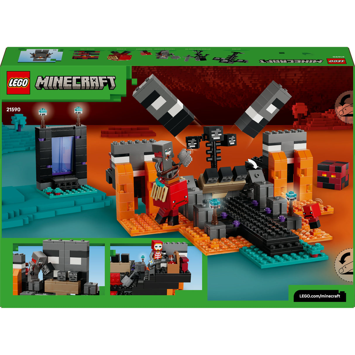 Lego minecraft 21590 la bataille du flétrissement