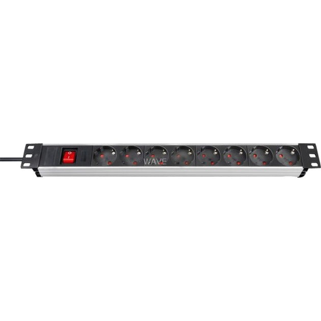 Brennerstuhl premium-line technic alu 19 8x prise (aluminium noir, 1390007018, pour 8 fiches)