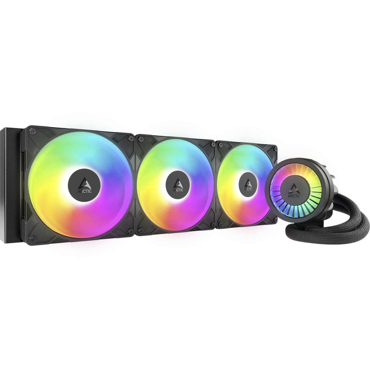 Arctic Liquid Freezer III Pro 420 A-RGB Refroidissement par eau (noir, connecteur de ventilateur PWM 4 broches)