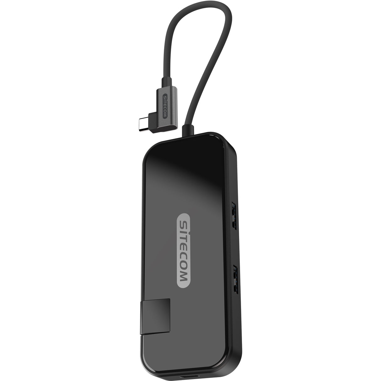 Adaptateur Sitecom USB-C vers HDMI + Gigabit LAN (noir)