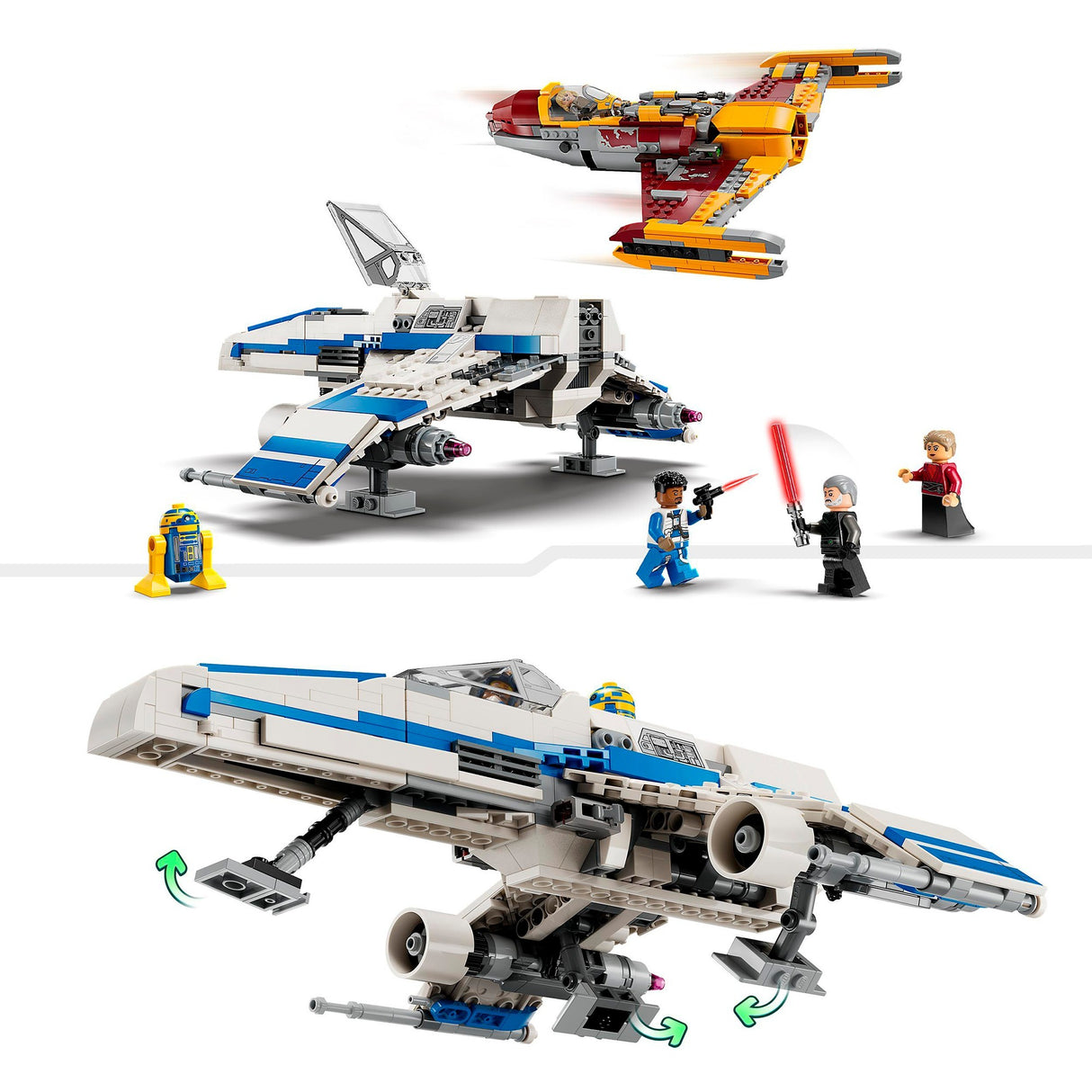 Lego Star Wars - Jouet de construction New Republic e-wing contre le Starfighter de Shin Hati (75364)