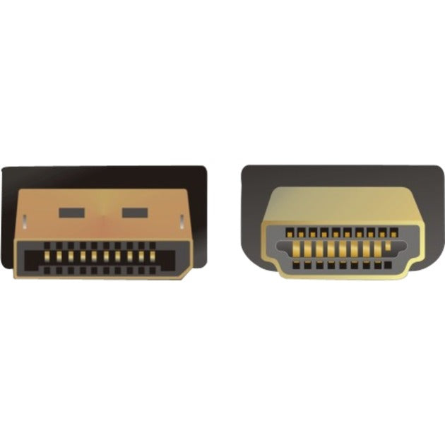 Delock displayport > adaptateur HDMI haute vitesse (noir, 3 mètres, passif, 4k, plaqué or)
