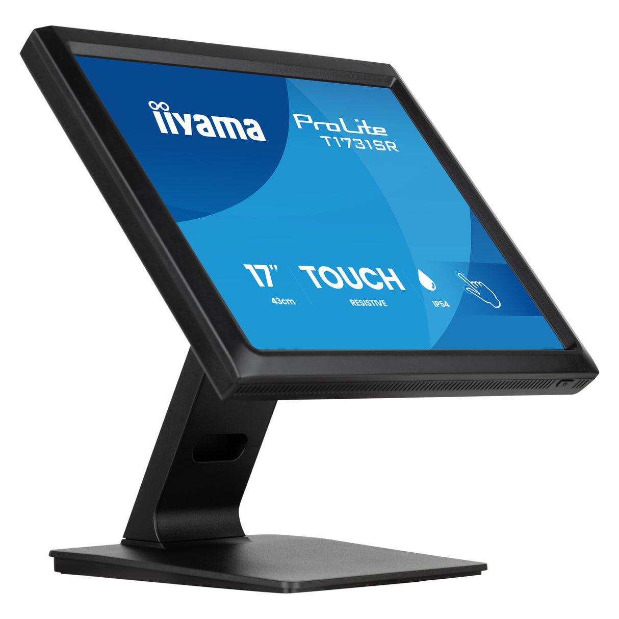 Iiyama prolite t1731sr-b2s 17 touchscreen monitor (zwart, vga, hdmi, displayport, audio, touch)