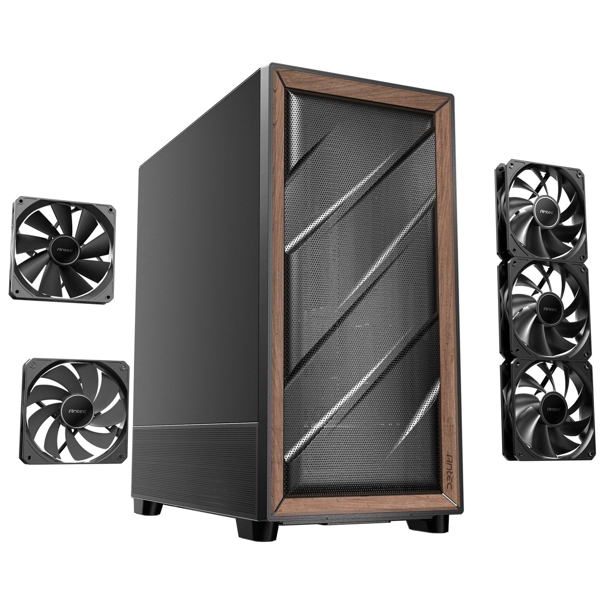 Boîtier tour midi Antec flux se (noir | 2x USB-A | 1x USB-C)