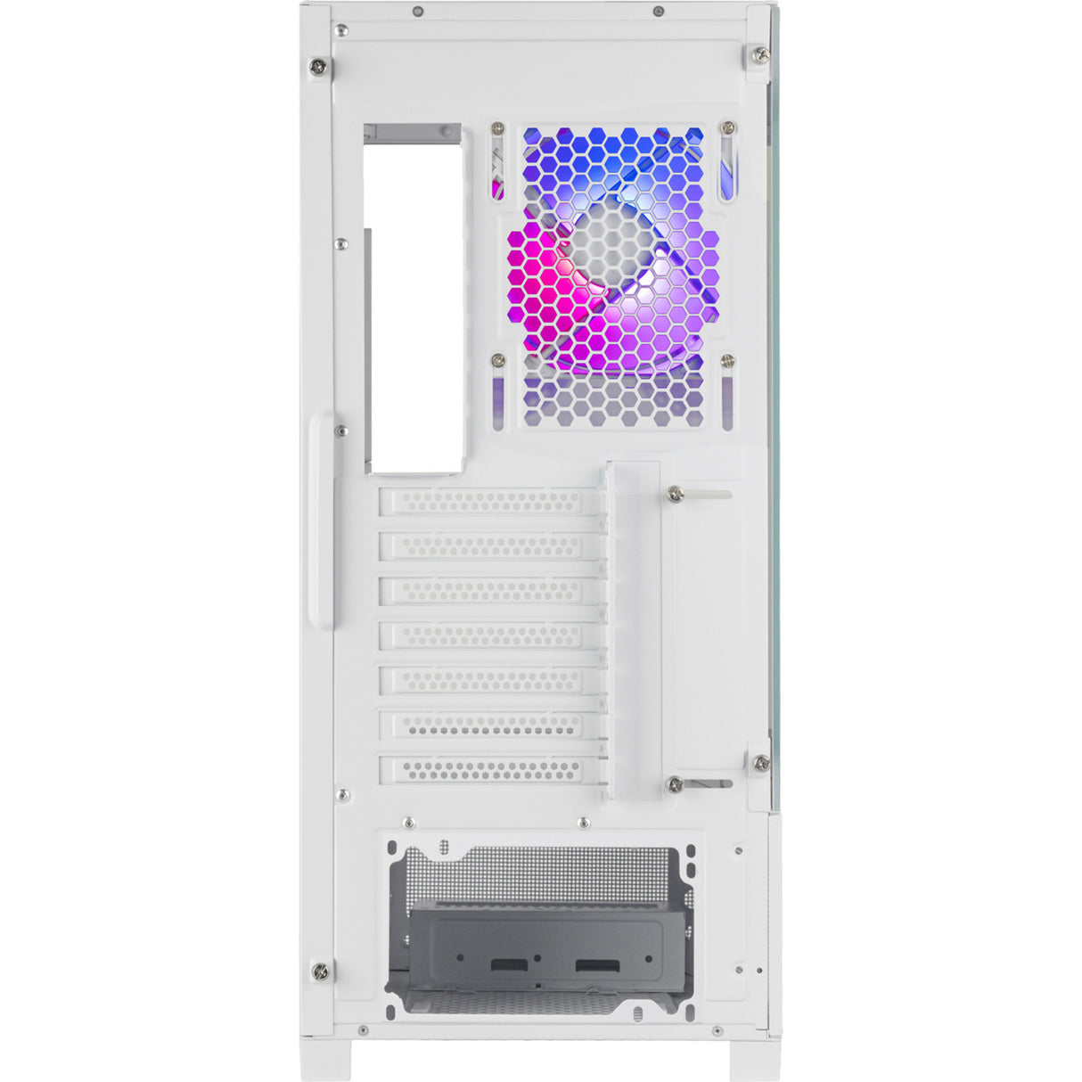 Boîtier mini tour Silverstone lucid 05 (blanc | 2x USB-A | 1x USB-C | RVB | verre trempé)