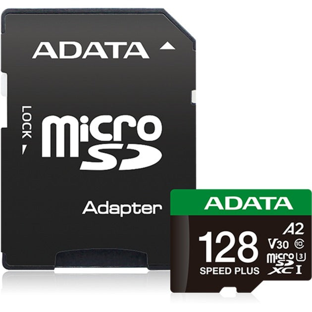 Carte mémoire Adata speed plus microSDXC 128 Go (uhs-i u3, classe 10, v30, a2)