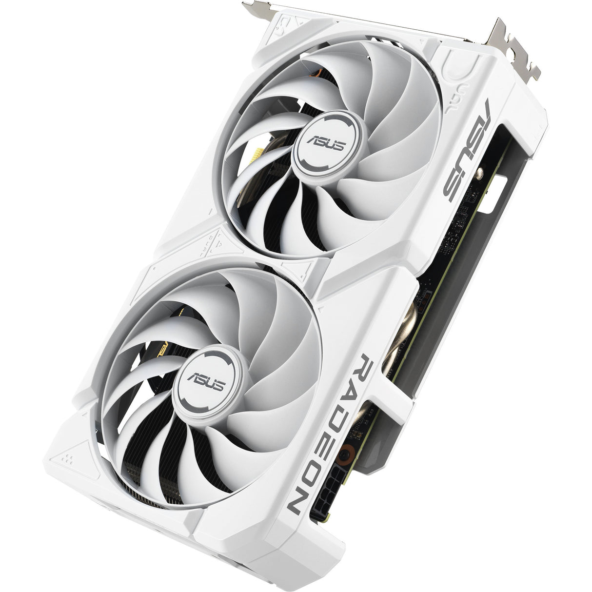 Carte graphique Asus Radeon RX 9060 XT Dual White Edition 16 Go (blanc, RDNA4, GDDR6, 2x Display Port, 1x HDMI 2.1)