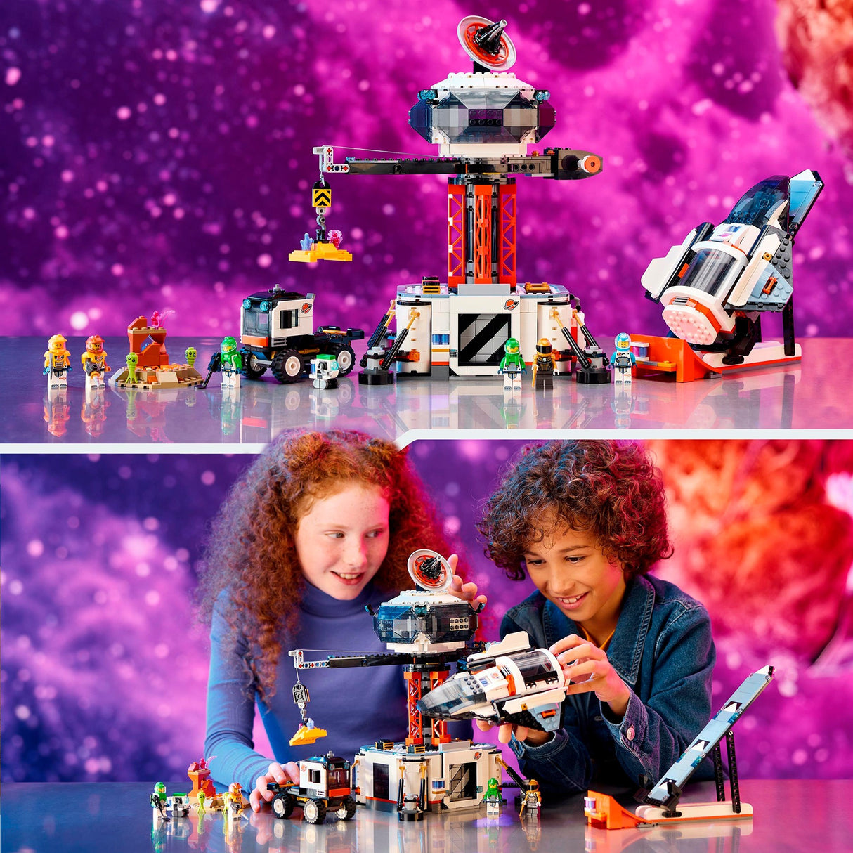 Lego City - Jouet de construction base spatiale et rampe de lancement de fusée (60434)