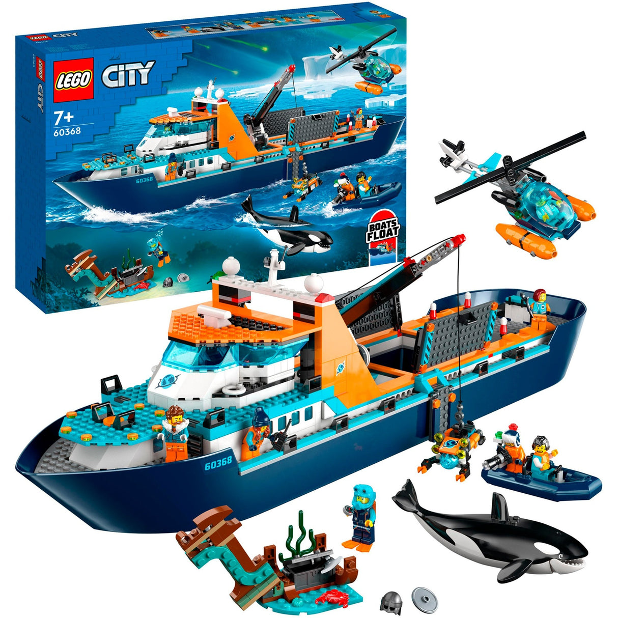 Ship de recherche polaire de la ville de Lego 60368