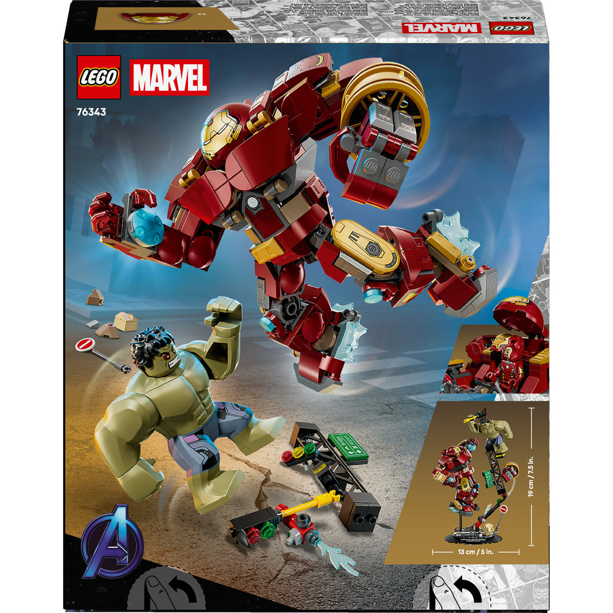 Lego super heros 76343 merveille bataille ultime : hulkbuster contre hulk