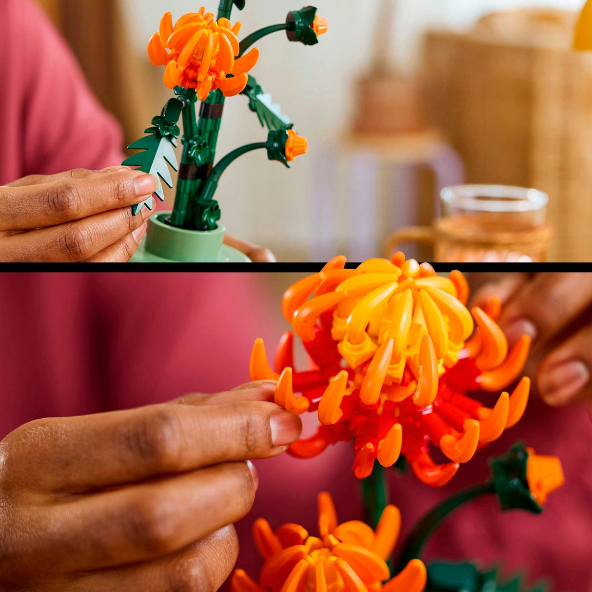 Lego 10368 icônes chrysanthème