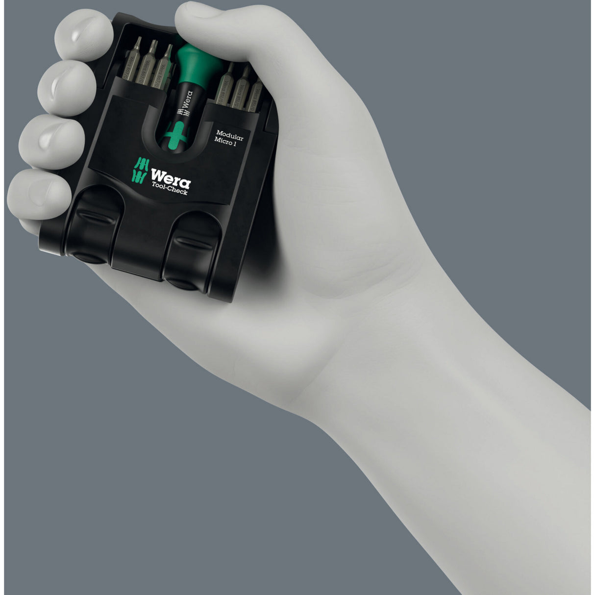 Wera Tool-Check Modular Micro 1, jeu d'embouts 21 pièces (noir vert)