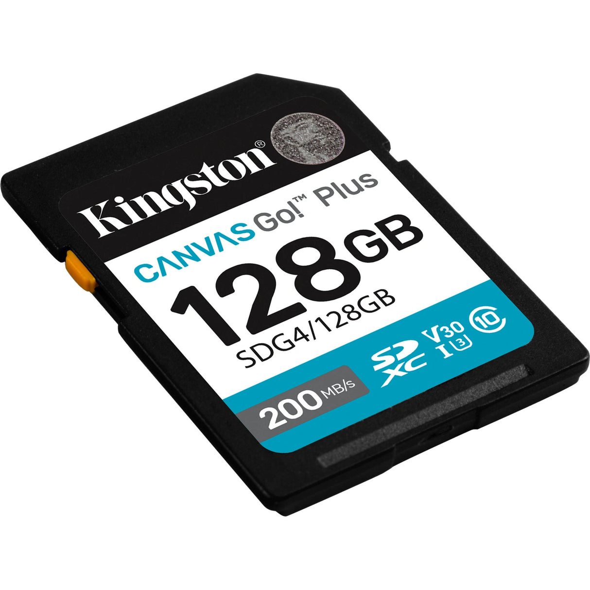 Toile Kingston, c'est parti ! plus carte mémoire SDXC 128 Go (noire, classe 10, UHS-I U3, V30)