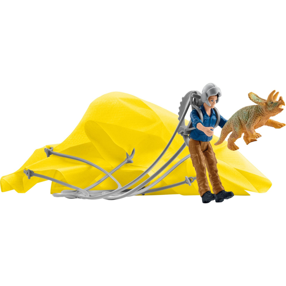Schleich dinosaure - équipe de sauvetage en parachute dinosaure - jouets pour enfants pour garçons et filles - 4 à 12 ans 41471