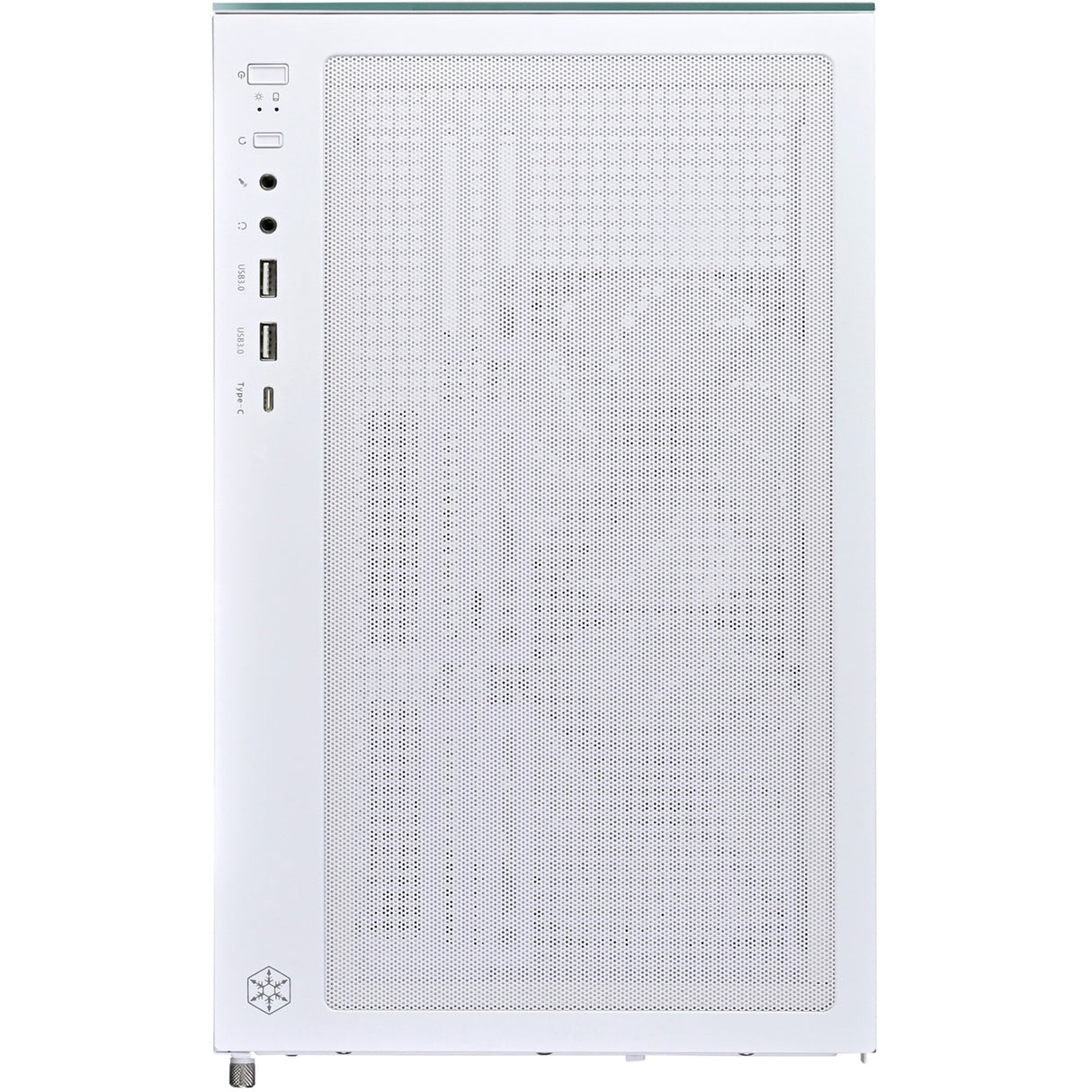 Boîtier mini tour Silverstone lucid 04 (blanc | 2x USB-A | 1x USB-C | RVB | verre trempé)