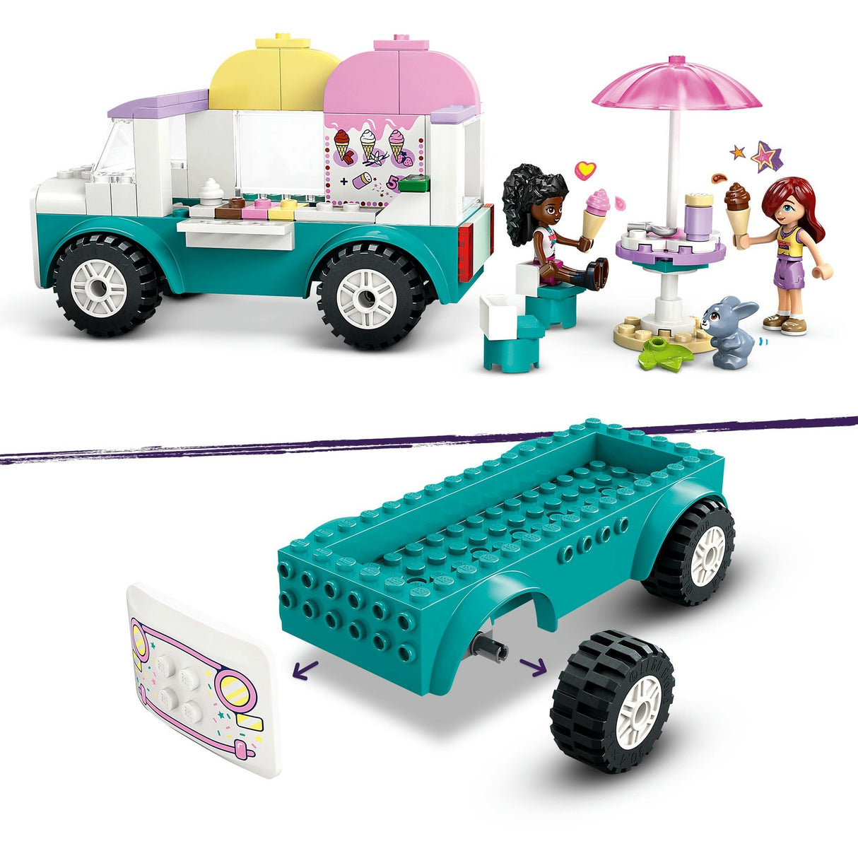 LEGO Friends 42644 Le camion de glaces de Heartlake City