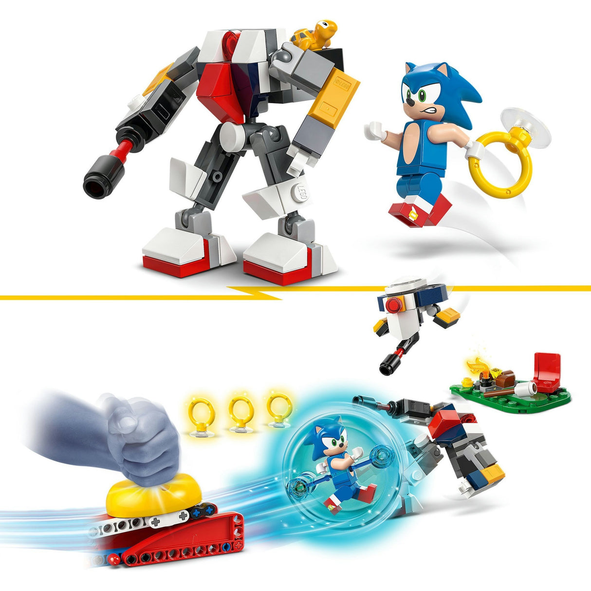 Lego Sonic the Hedgehog 77001 Sonics se battant au feu de camp