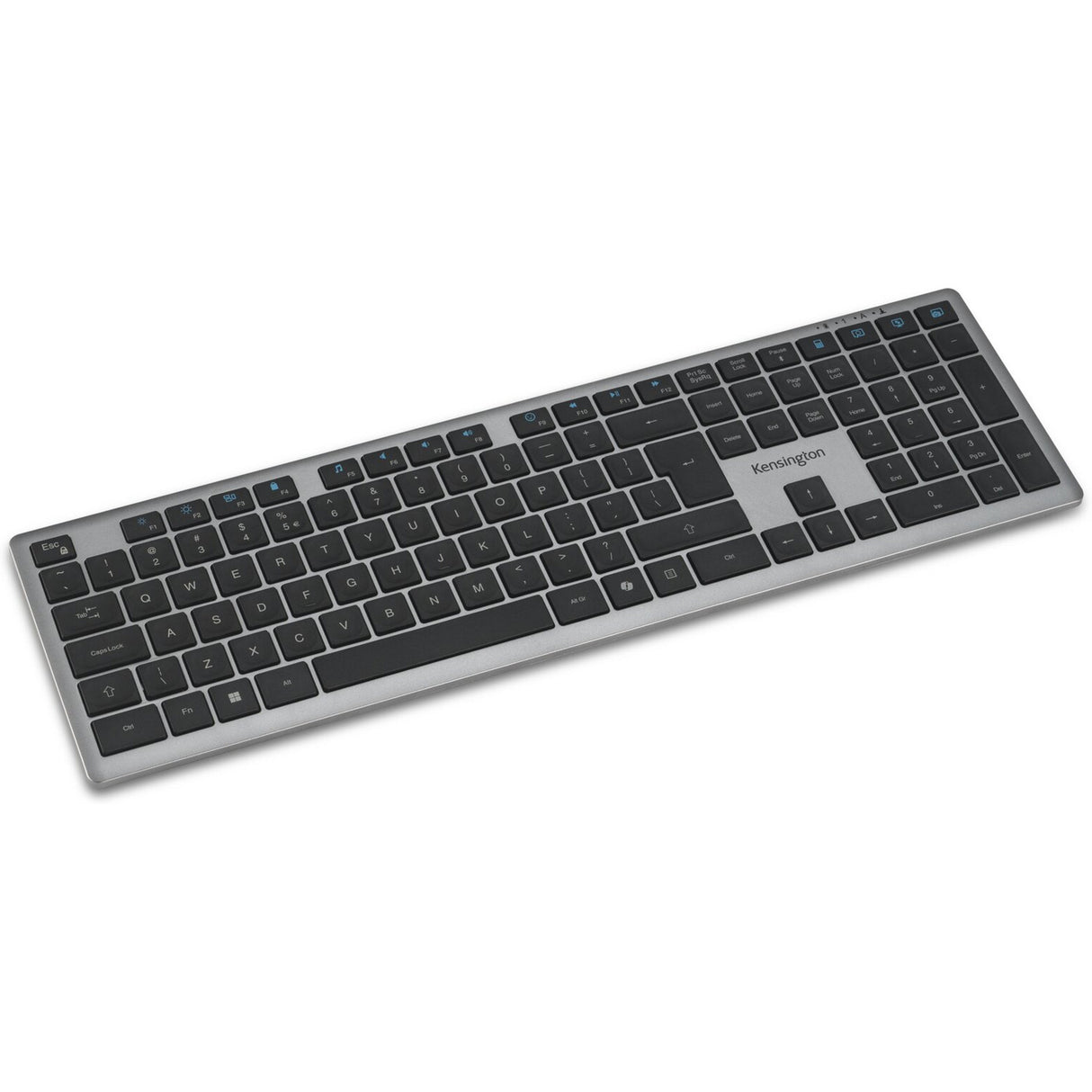 Clavier multi-appareils rechargeable Kensington KB535 EQ (disposition américaine-internationale (QWERTY), commutateurs à ciseaux, 100 %, USB, 2,4 GHz, Bluetooth 5.4)