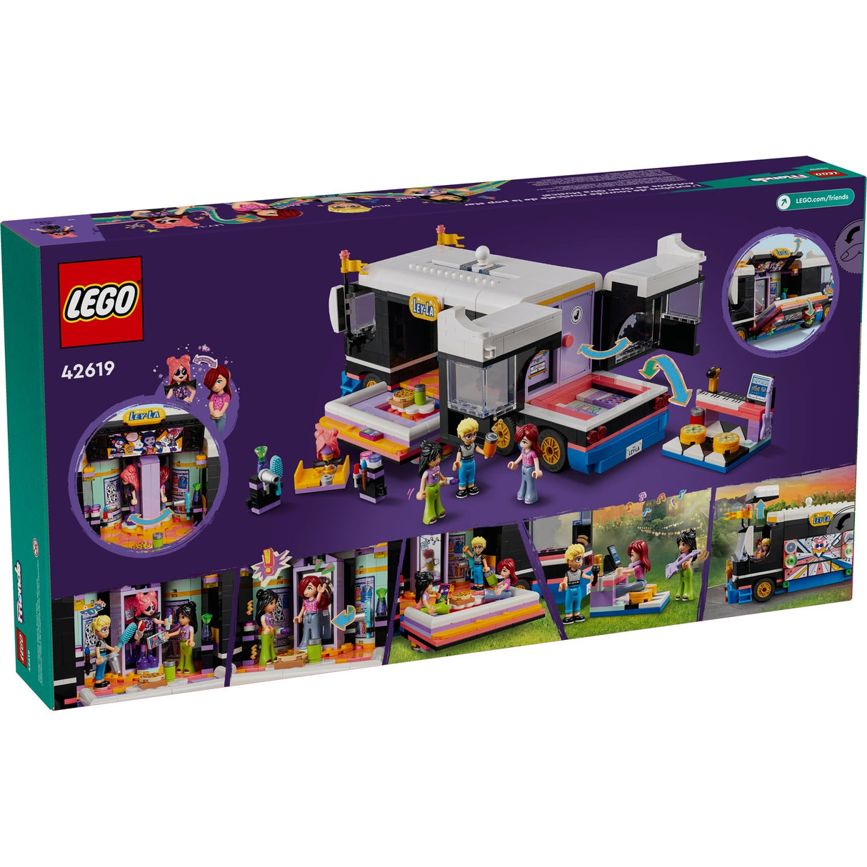 LEGO LEGO Friends 42619 tourbus de popster