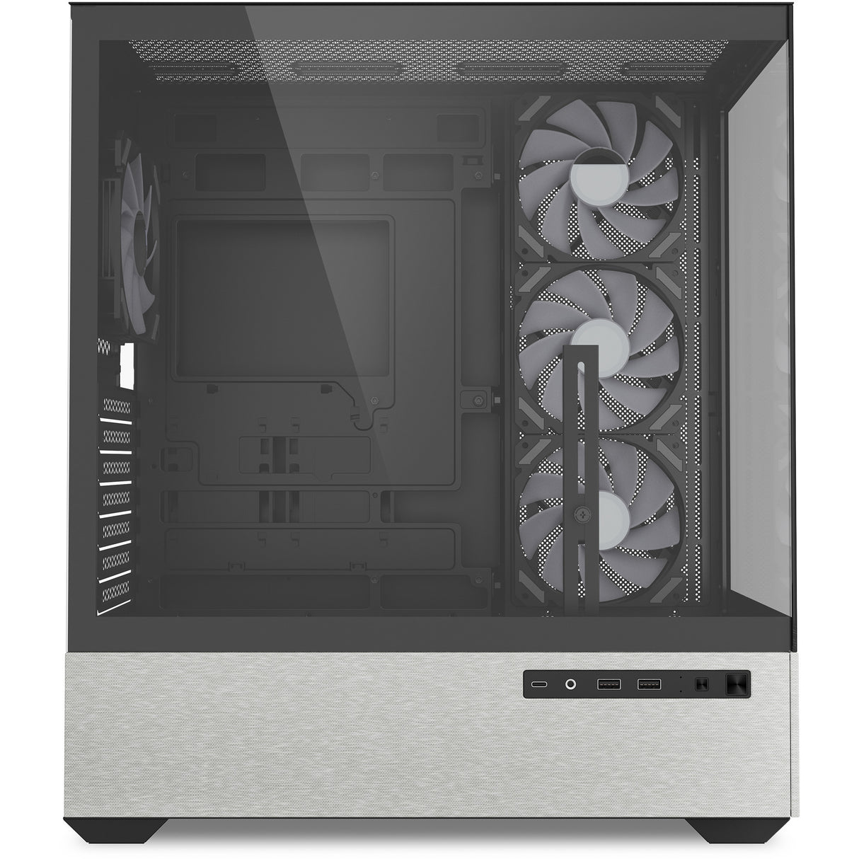 Boîtier tour midi Sharkoon ak7 argb (noir | 2x USB-A | 1x USB-C | RGB | verre trempé)