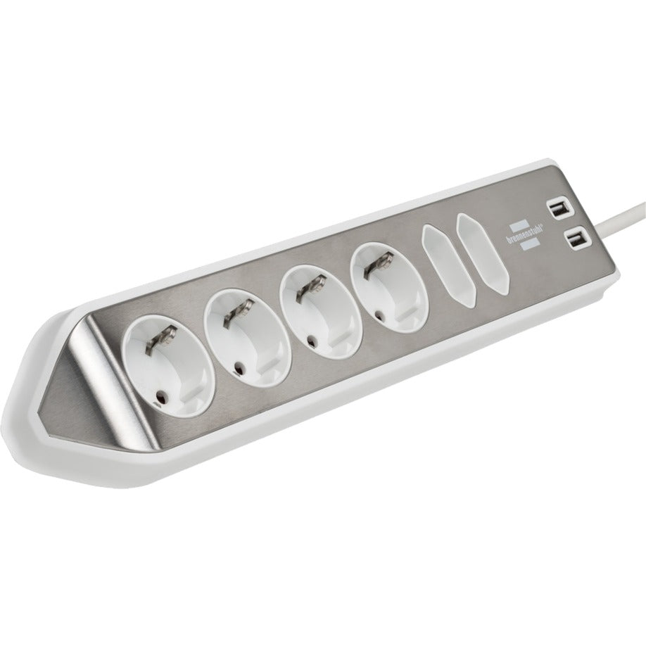 Brennenstuhl Brennenstuhl Estilo HoekstopContact 4 fois avec USB Charge Func