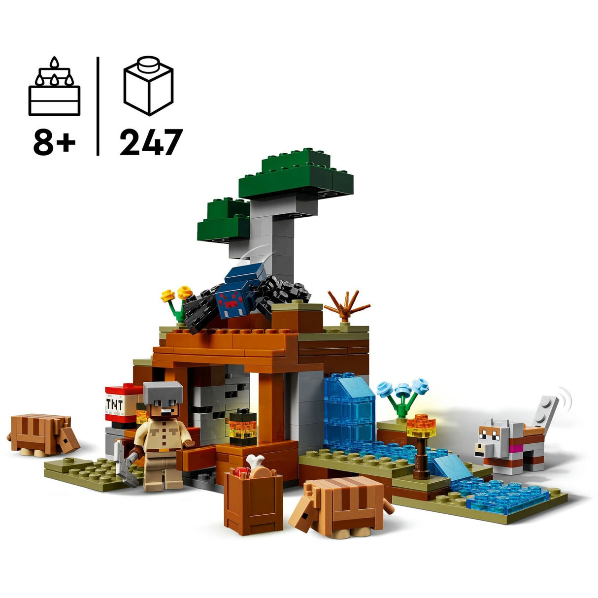 Lego minecraft 21269 les tatous à la mine