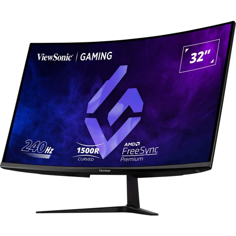 Moniteur de jeu incurvé Viewsonic vx3219-pc-mhd 32 (noir, 2x HDMI, 1x port d'affichage, 240 Hz)