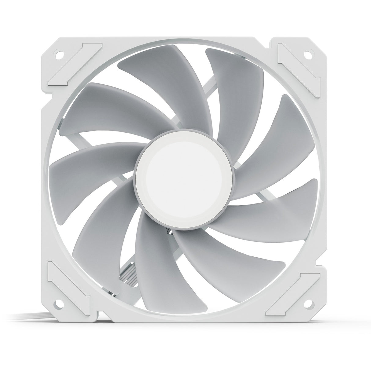Sharkoon shark miroir rgb pwm ventilateur de boîtier inversé (blanc, 120 x 120 x 25 mm)