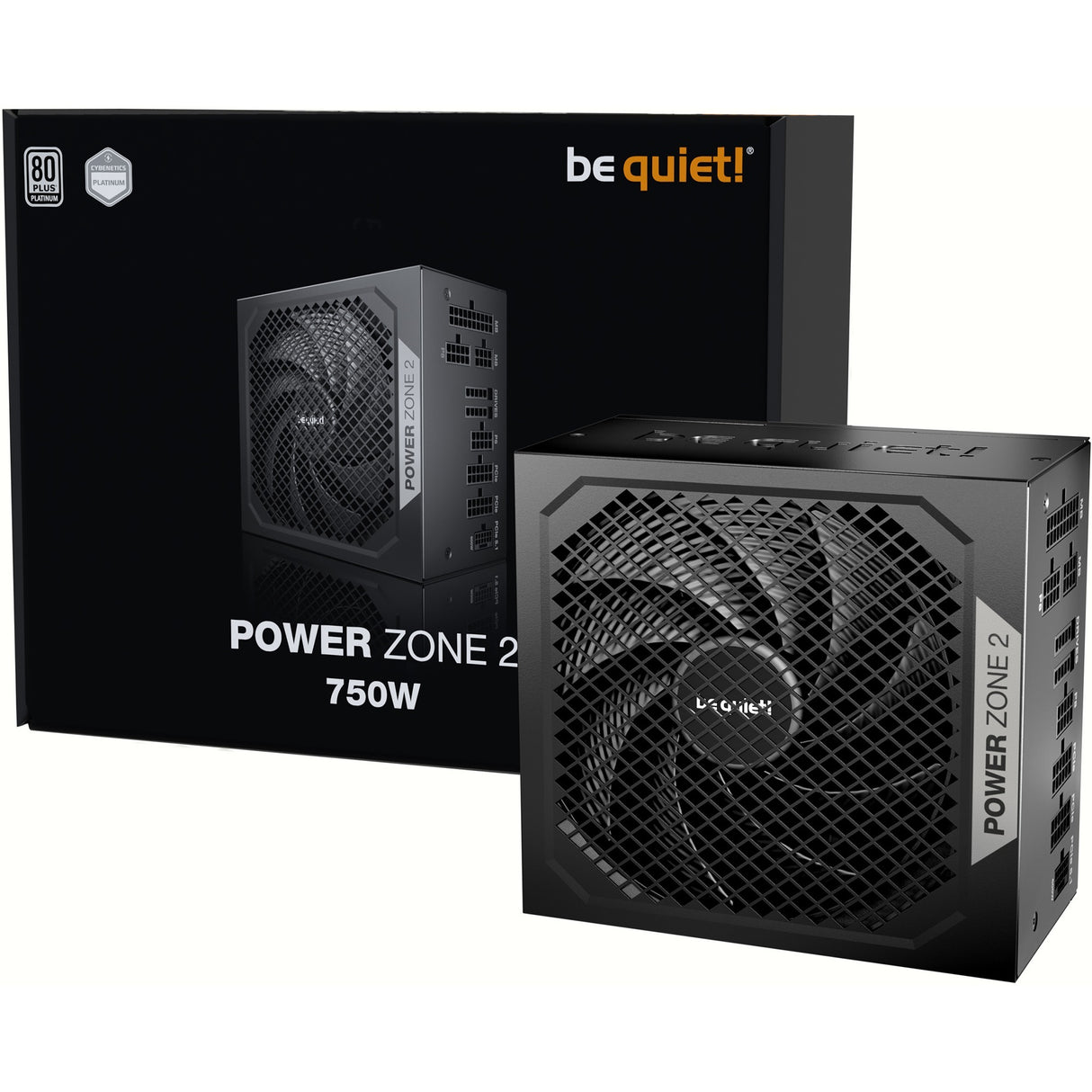 Soyez silencieux! Alimentation modulaire Power Zone 2 de 750 watts (noir, 1x 12v-2x6, 3x PCIe)