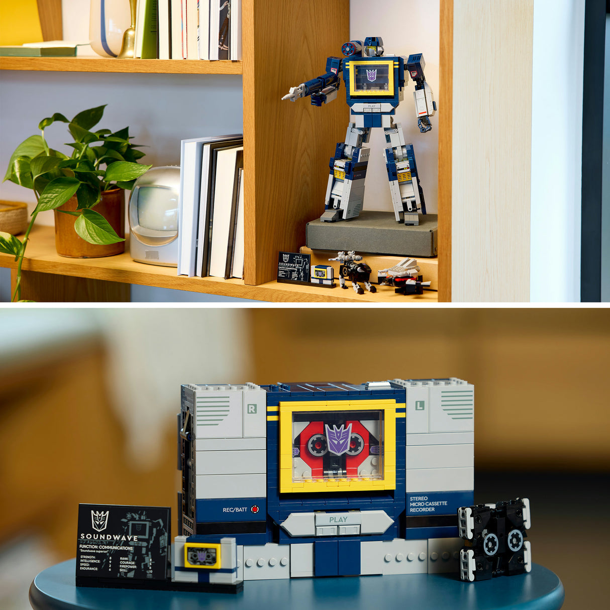 Lego ® icônes transformateurs : soundwave - collection transformateurs - 10358