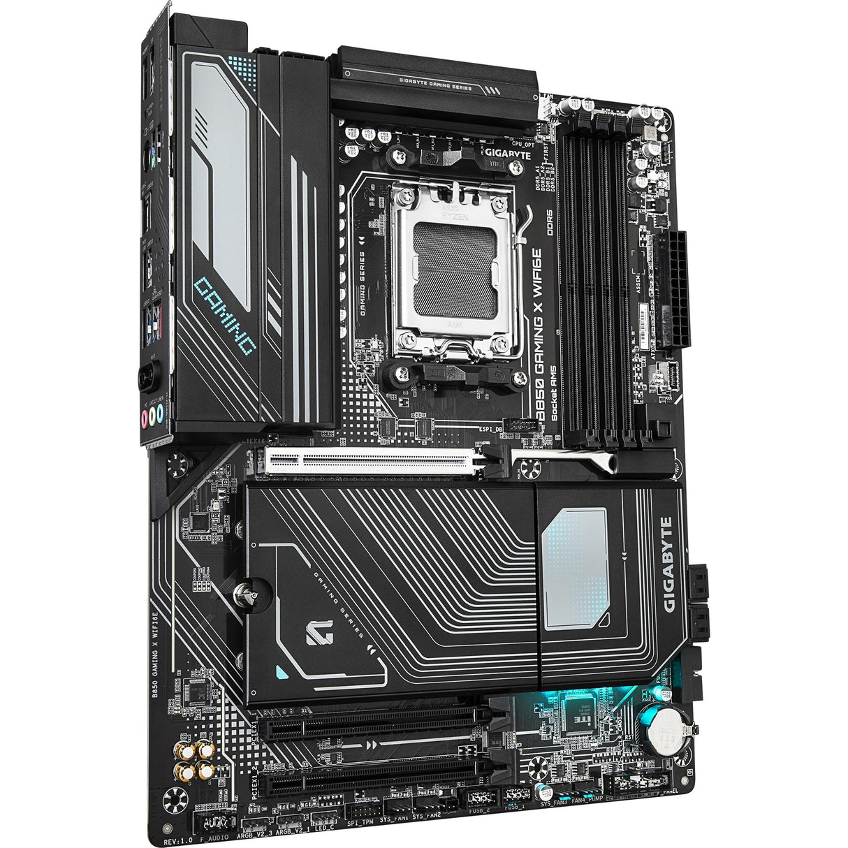 Gigabyte B850 Gaming x WiFi6e, ATX, AMD AM5, B850, 4x DDR5 8200 O.C, 2,5 Go, WiFi 6E, BT 5.3, USB-C