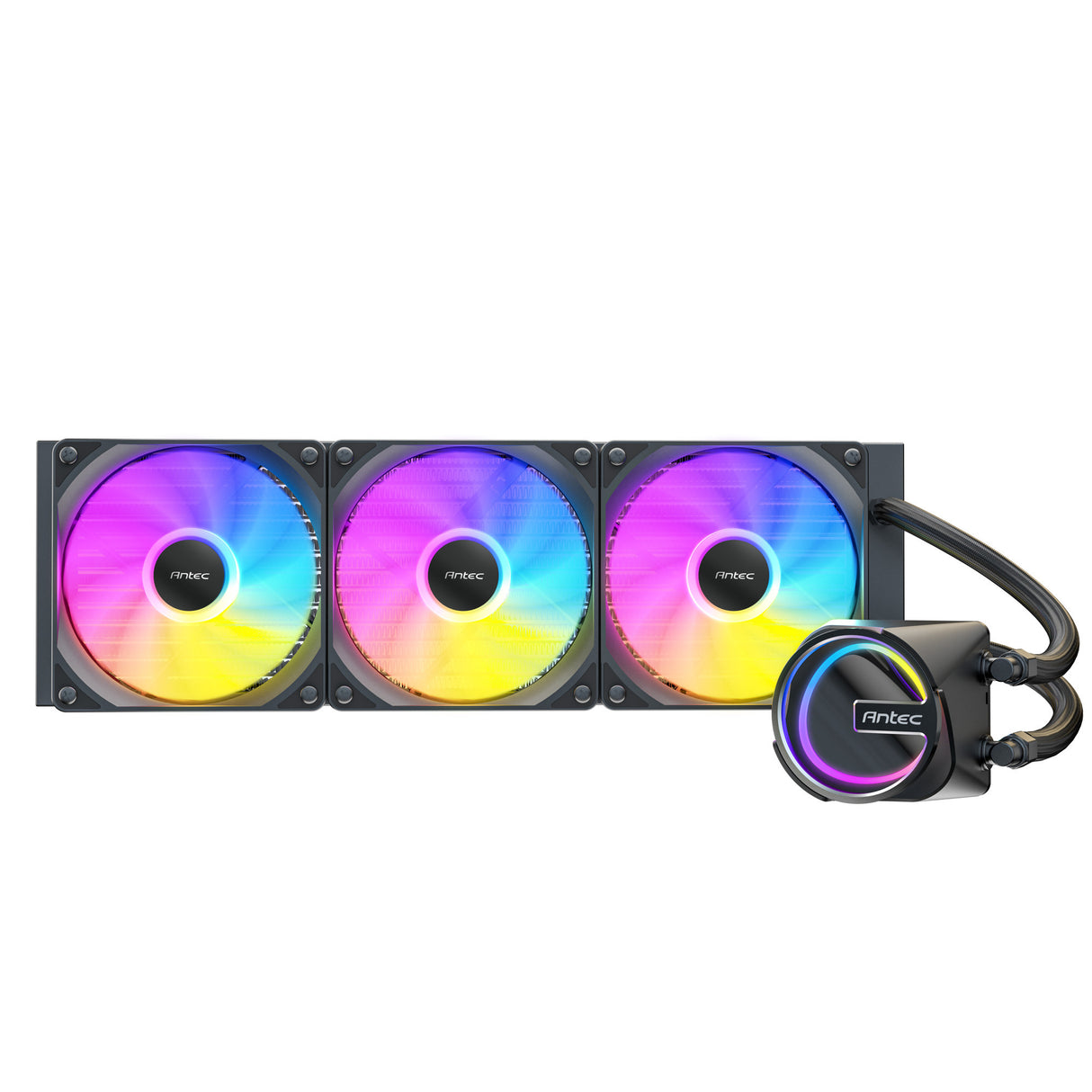 Refroidissement par eau Antec skeleton 360 argb (noir)