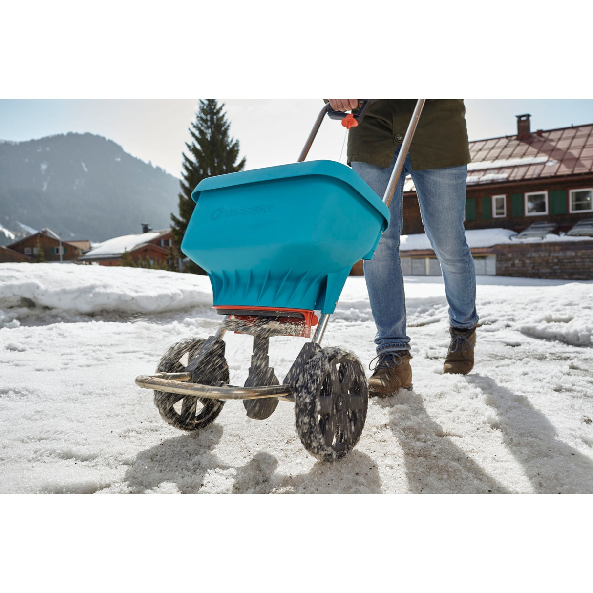 Équipement d'épandage Gardena spreader xl (noir turquoise, 436-20)