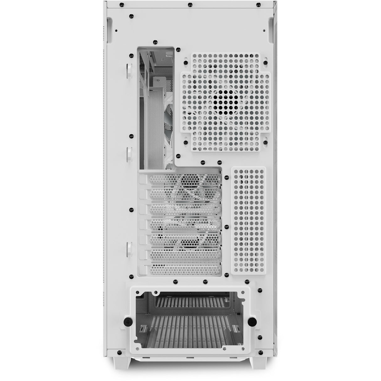 Boîtier tour midi Sharkoon rebel c70g rgb (couleur bois blanc | 2x usb-a | 1x usb-c | rgb | verre trempé)