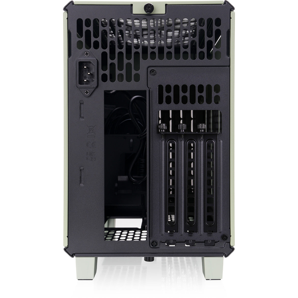 Thermaltake tr100 ws matcha green mini tower behuizing (lichtgroen | 2x usb-a | 1x usb-c)