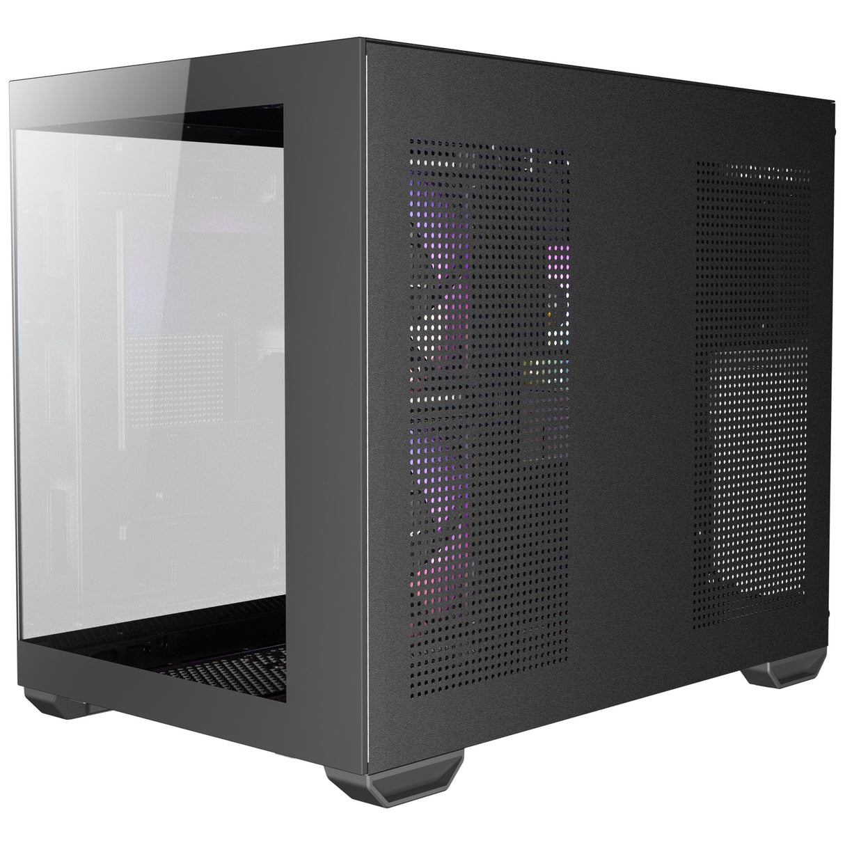 Boîtier mini tour Antec cx600m argb (noir | 3x usb-a | verre trempé)