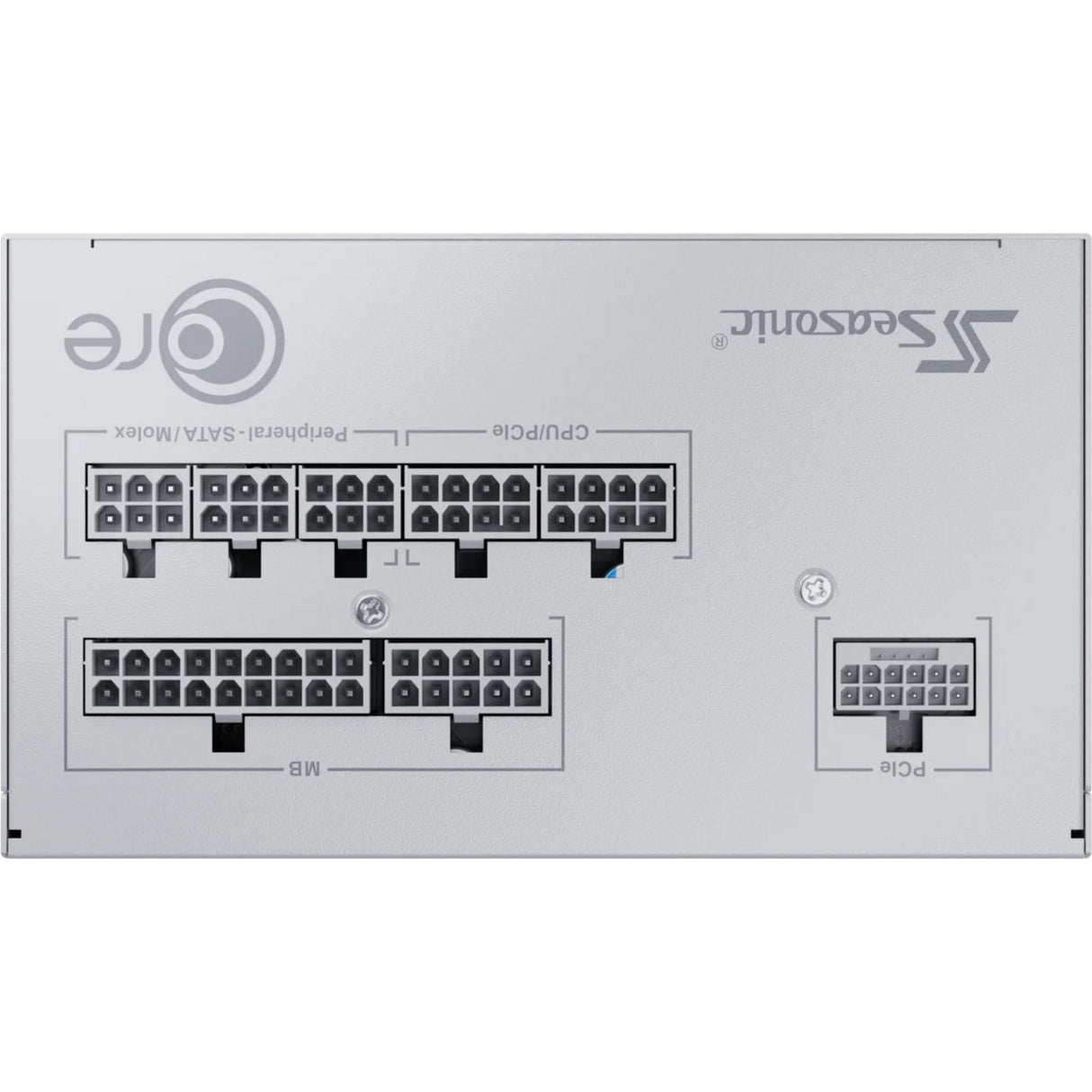 Alimentation modulaire Seasonic core gx-650-v2-white de 650 watts (blanc, 1x 12v-2x6, 2x pcie)