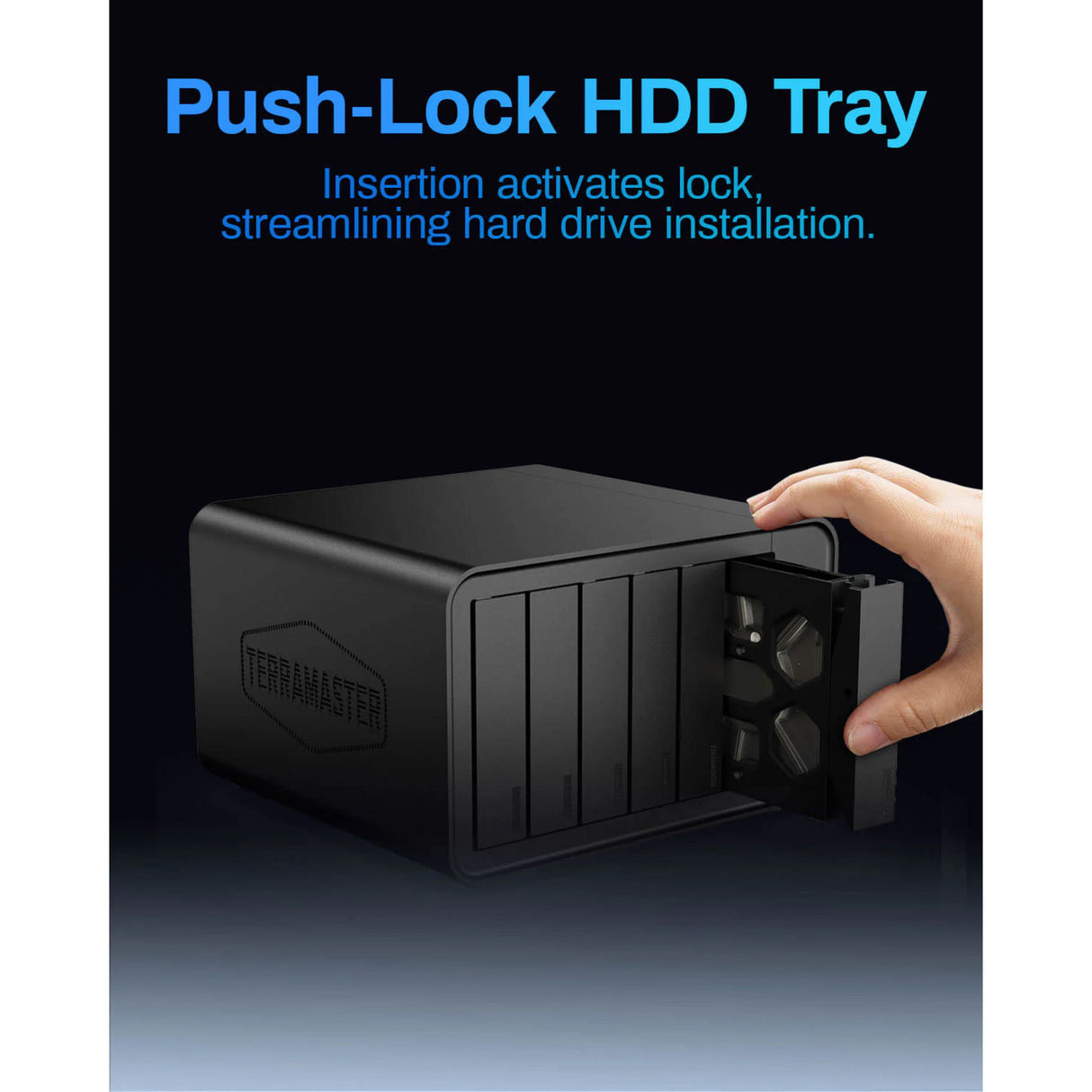NAS Terramaster F6-424 (noir, 2x 2,5GBE, HDMI, USB)