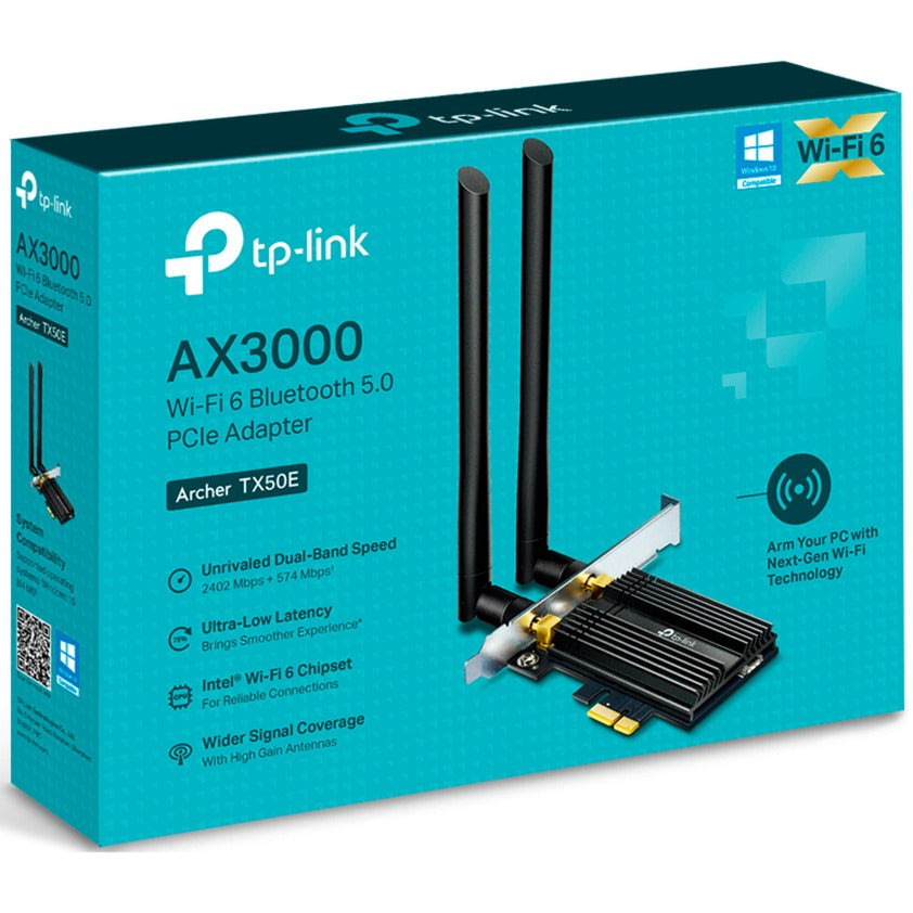 Adaptateur wlan tp-link archer tx50e (wlan + bluetooth)