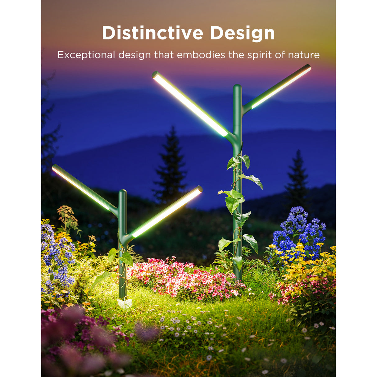 Govee lumières de jardin extérieures éclairage de jardin intelligent matière rgbww 2 pièces