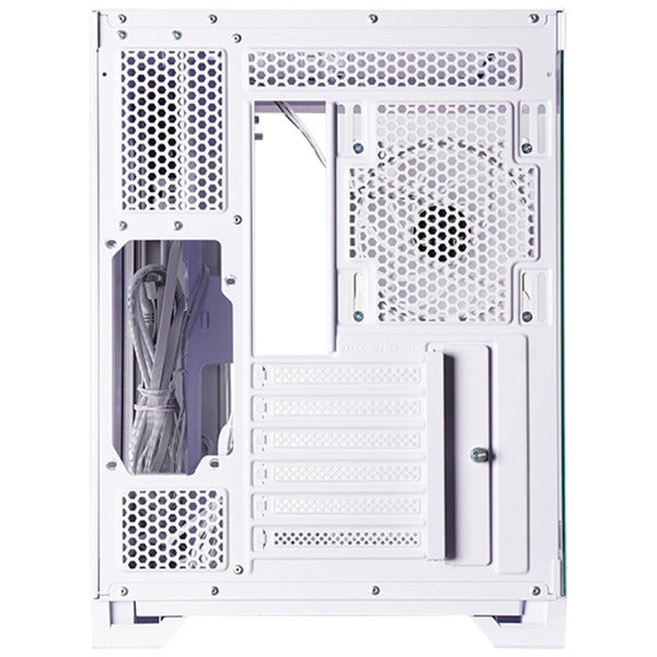 Boîtier Chieftec Visio Midi Tower (blanc | 2x USB-A | 1x USB-C | RVB | verre trempé)