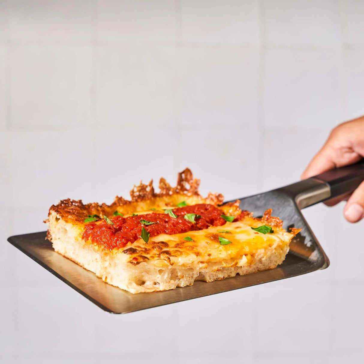 Ooni pan pizza spatule grill couverts (argent noir)