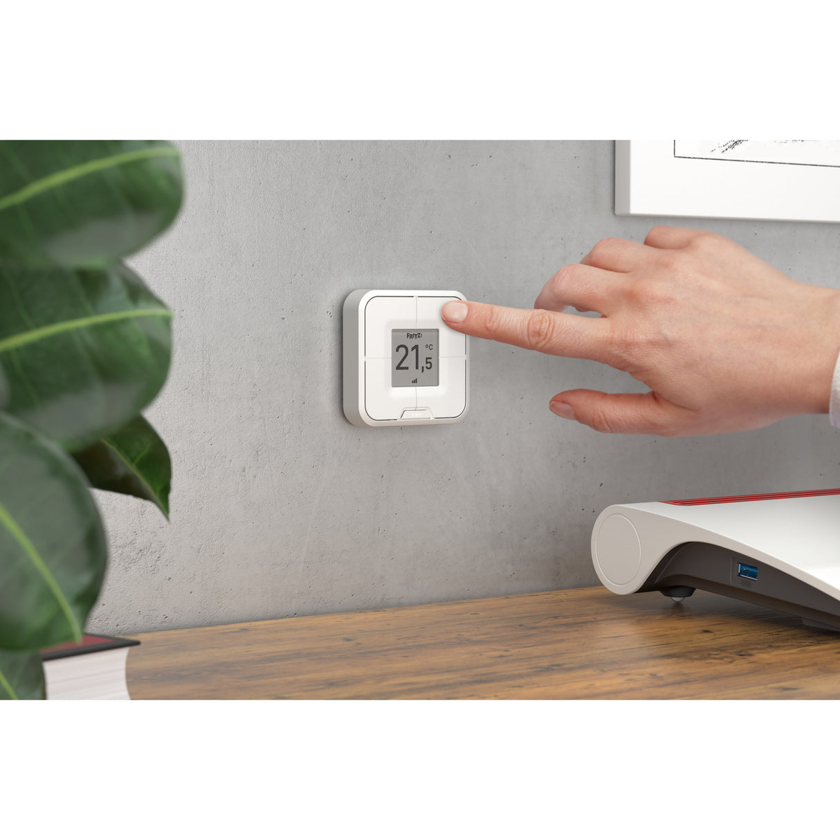 Fritz! commutateur sans fil international dect 440 (blanc, commutateur quadruple pour maison intelligente)