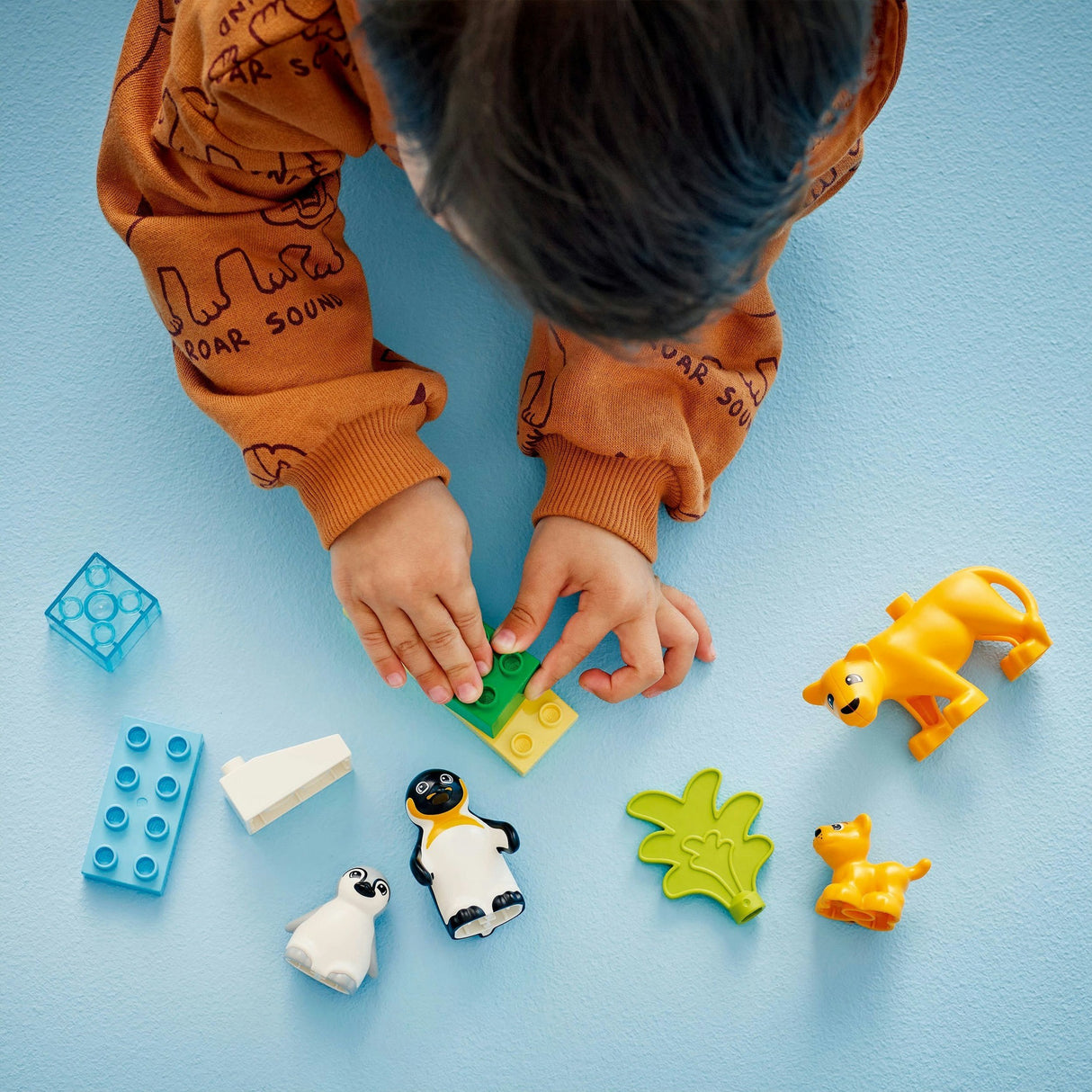Lego duplo 10442 familles d'animaux sauvages pingouins et lions